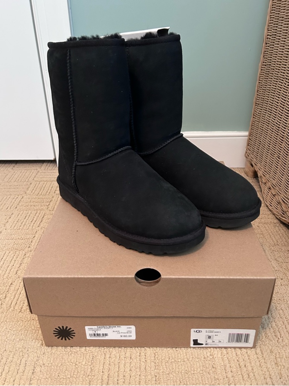 UGG Classic Short Boots in Black